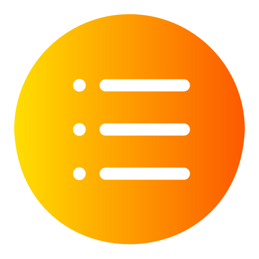 목록 Generic Flat Gradient icon