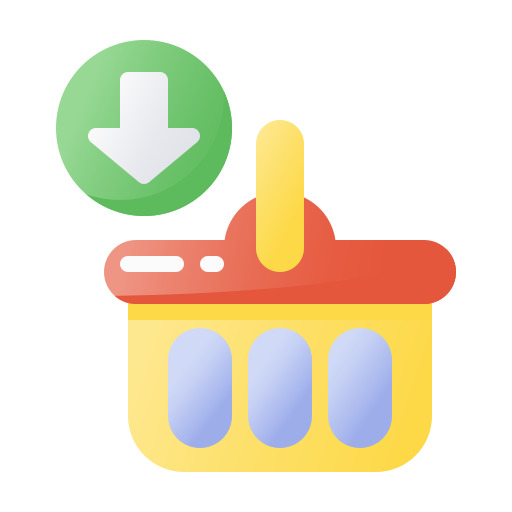 Shopping basket Generic Flat Gradient icon