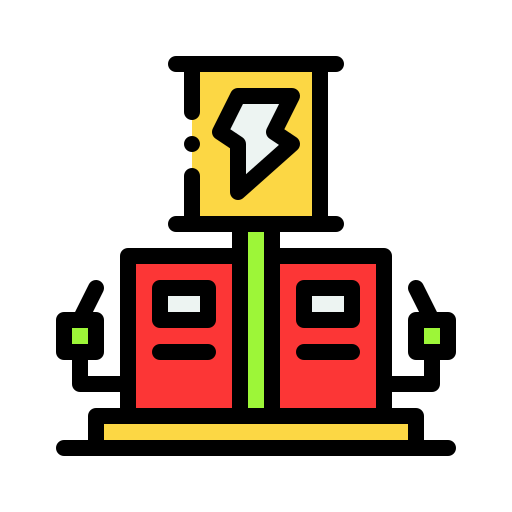 elektrische station Generic Outline Color icon