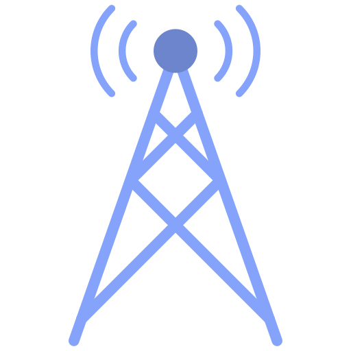 wieża radiowa Generic Flat ikona