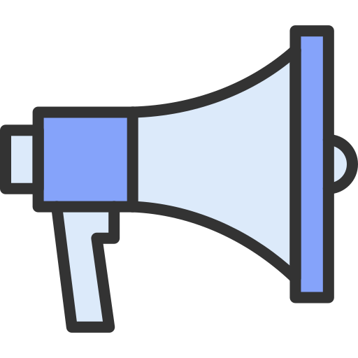 Megaphone Generic Outline Color icon