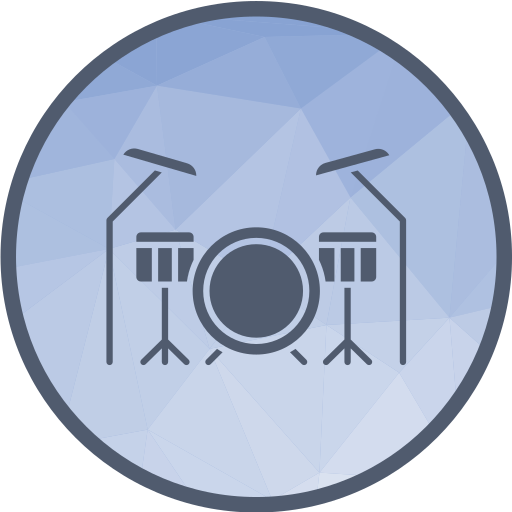Drum set Generic Circular icon