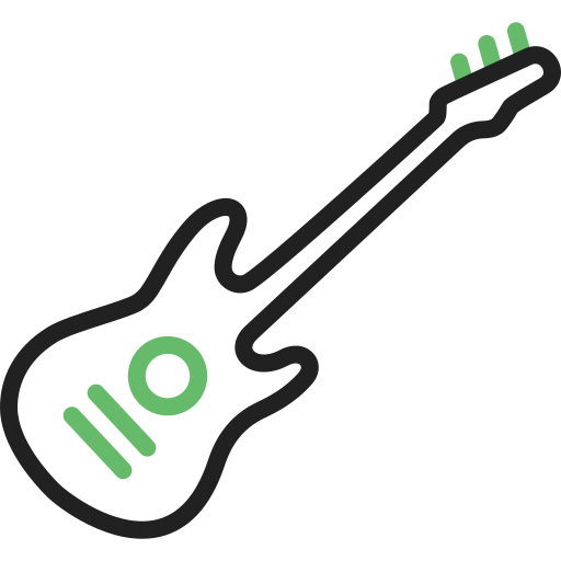 guitarra Generic Outline Color icono