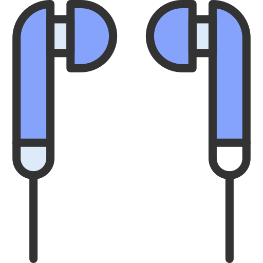 이어폰 Generic Outline Color icon