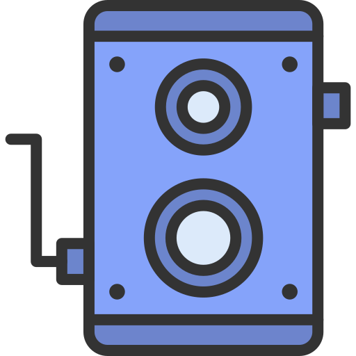 Old camera Generic Outline Color icon