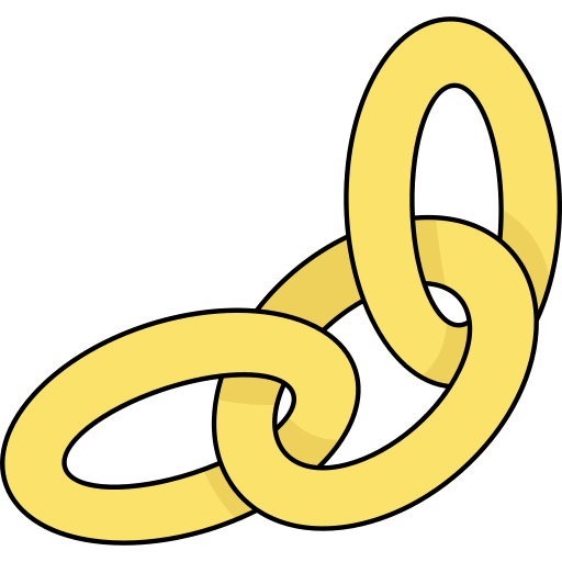 cadena Generic Thin Outline Color icono