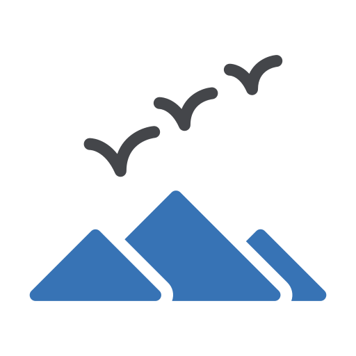 montagnes Generic Blue Icône
