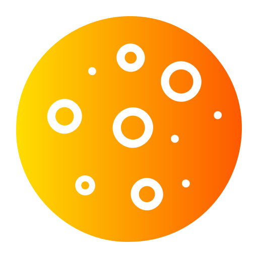 Full moon Generic Flat Gradient icon