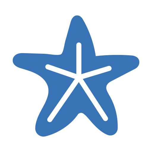 Étoile de mer Generic Blue Icône