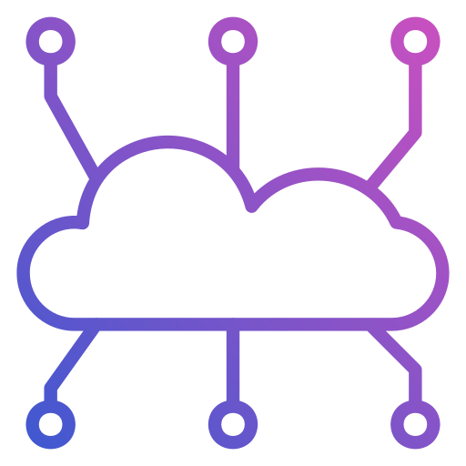 Cloud network Generic Gradient icon