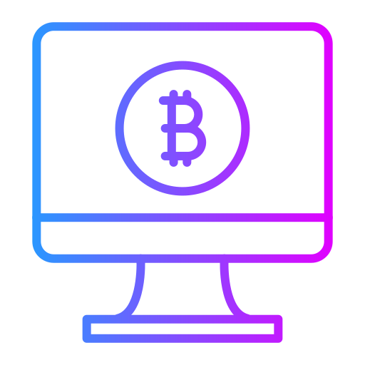 Bitcoin mining Generic Gradient icon