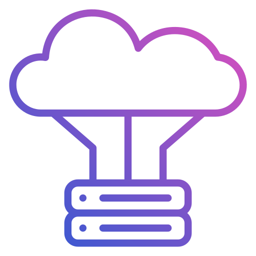 Cloud database Generic Gradient icon