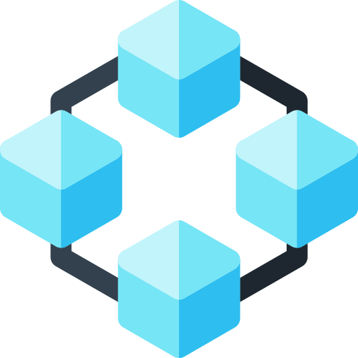 Blockchain Basic Rounded Flat icon