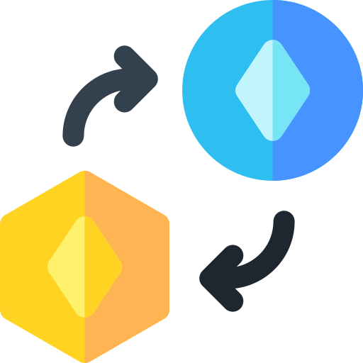 Exchange Basic Rounded Flat icon