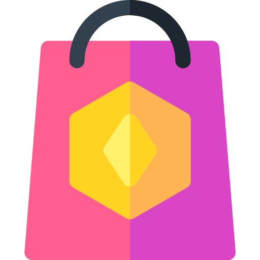 Shopping bag Basic Rounded Flat icon