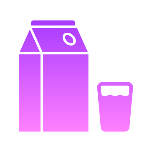 scatola del latte Generic Flat Gradient icona