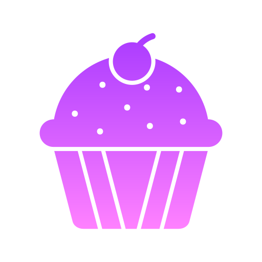 muffin Generic Flat Gradient Icône