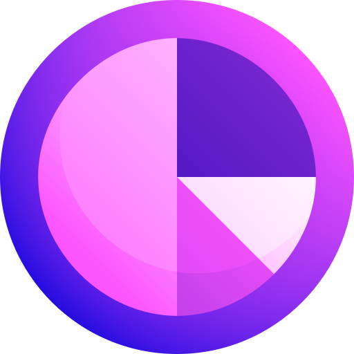 Pie chart Gradient Galaxy Gradient icon
