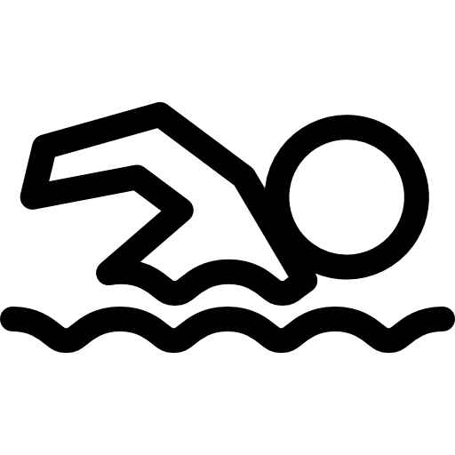 Swimming silhouette  icon