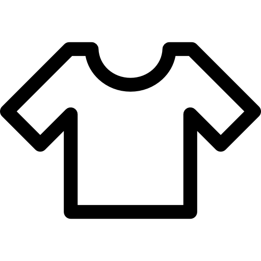 camiseta básica  icono