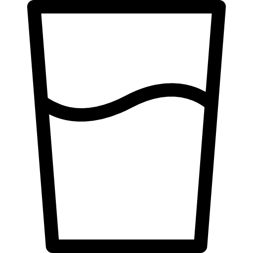 vaso de agua  icono