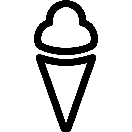 sorvete de casquinha  Ícone