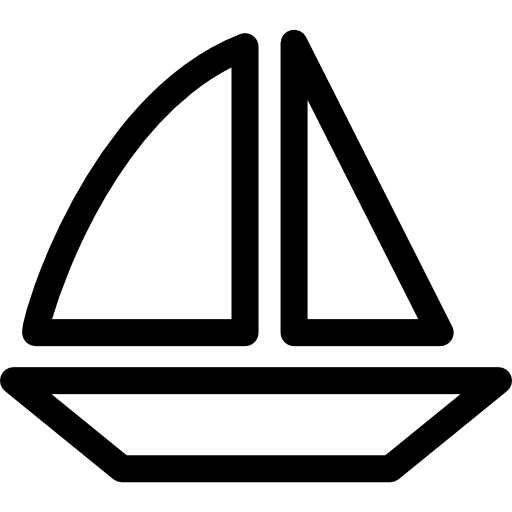 barco de vela  icono