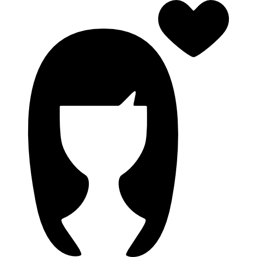 Girl in love  icon
