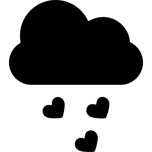 Raining hearts  icon