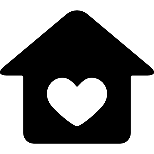 casa con corazon  icono