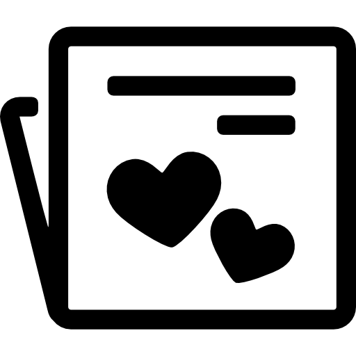 folder z sercami  ikona