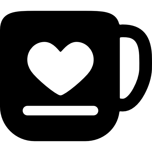 Чашка с сердечком  иконка