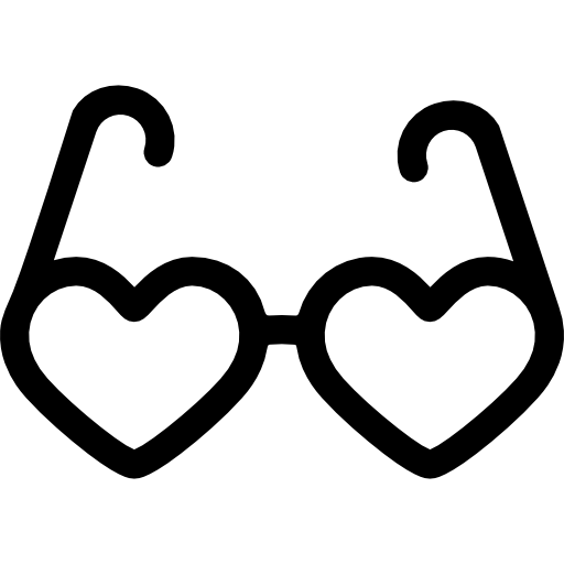 okulary serca  ikona