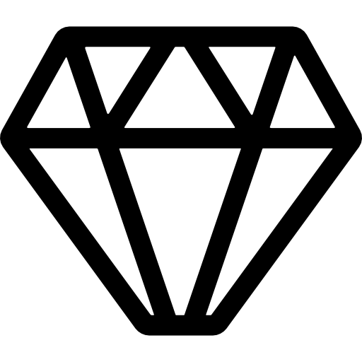 forma geométrica de diamante  icono