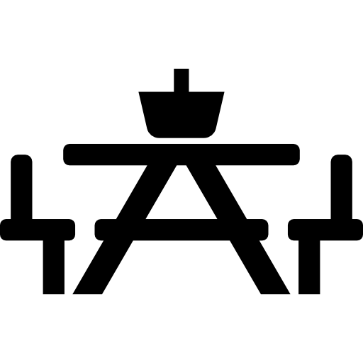 picknicktisch mit korb  icon