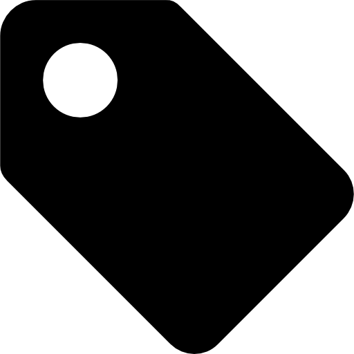 Price tag Basic Rounded Filled icon