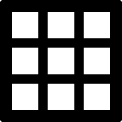 grille de carrés  Icône