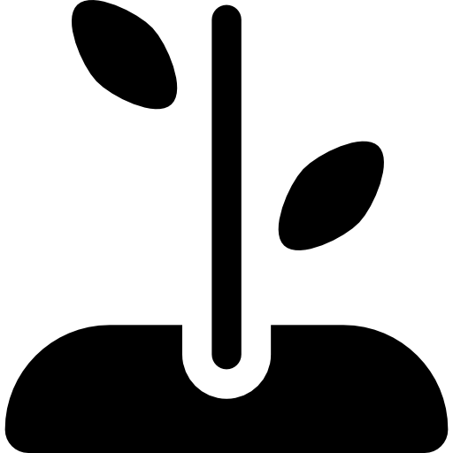 planta en crecimiento  icono