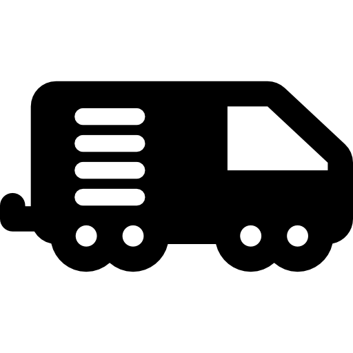 Logistics truck Basic Rounded Filled icon