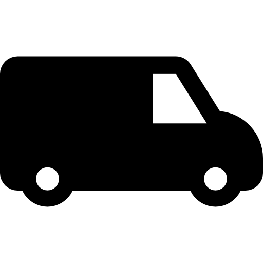 furgoneta de reparto Basic Rounded Filled icono