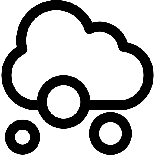 Cloud and snow  icon