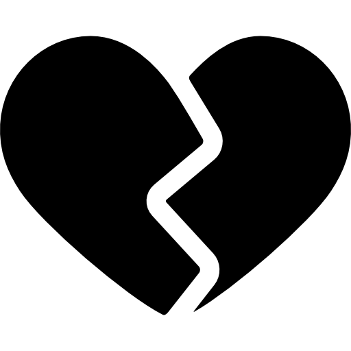 corazón roto  icono