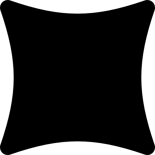 둥근면이있는 정사각형  icon