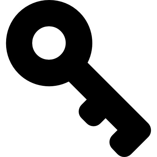 vecchia chiave Basic Rounded Filled icona