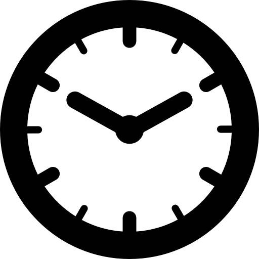 zegar ścienny  ikona