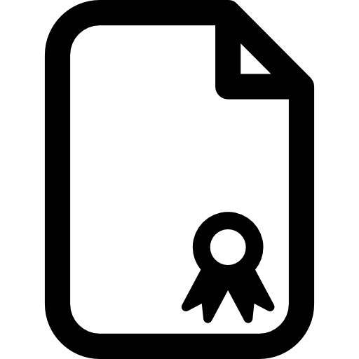 certificado  icono