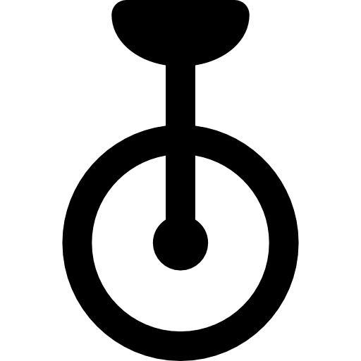 Unicycle Basic Rounded Filled icon