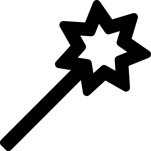 Волшебная палочка со звездой  иконка