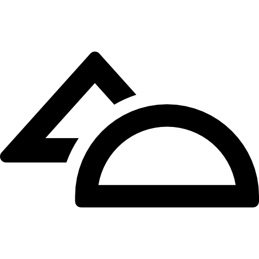 정사각형 및 각도기 설정  icon