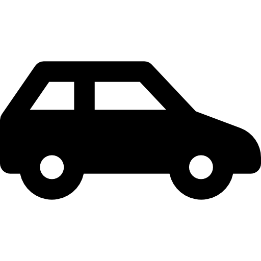 samochód trzydrzwiowy Basic Rounded Filled ikona